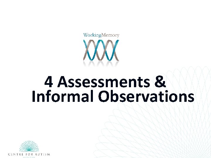4 Assessments & Informal Observations 