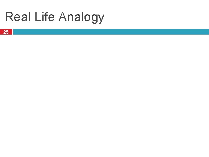 Real Life Analogy 25 