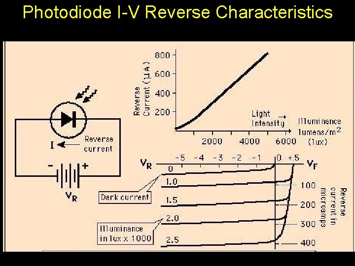 Photodiode I-V Reverse Characteristics 