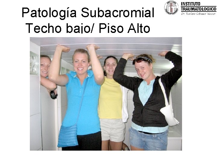 Patología Subacromial Techo bajo/ Piso Alto 