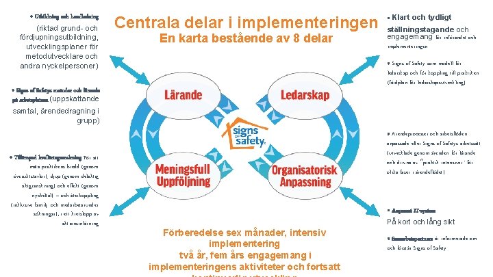  • Utbildning och handledning (riktad grund- och fördjupningsutbildning, utvecklingsplaner för metodutvecklare och andra