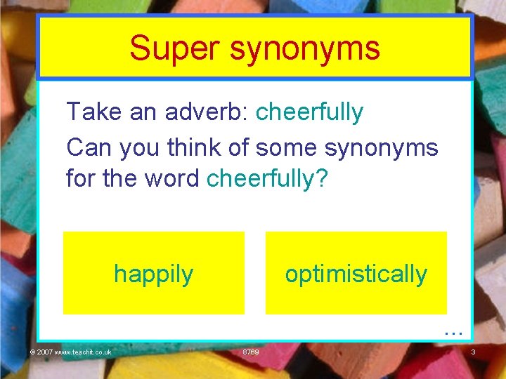 Identifying And Using Synonyms And Antonyms 07 Www