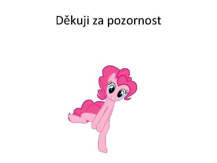 Děkuji za pozornost 