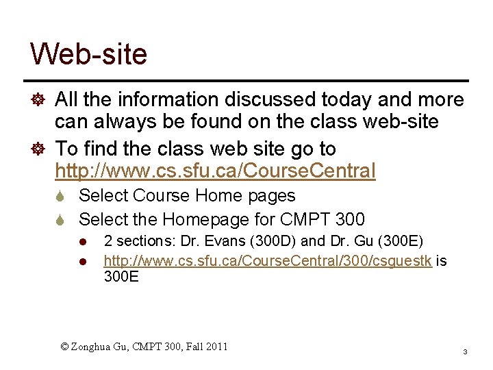 Web-site ] All the information discussed today and more can always be found on