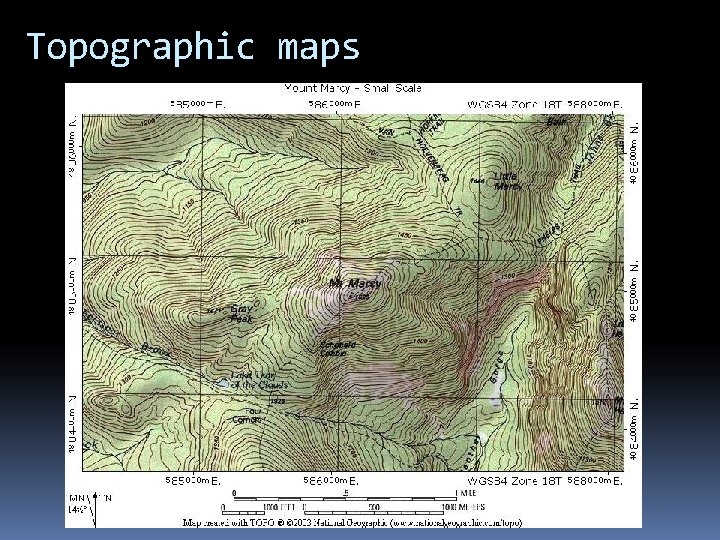 Topographic maps 