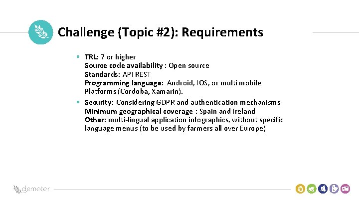 Place Pilot icon Challenge (Topic #2): Requirements • TRL: 7 or higher Source code