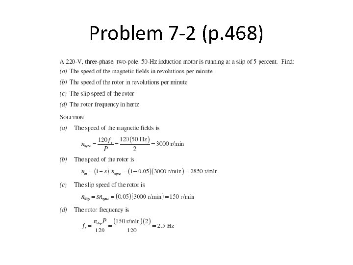 Problem 7 -2 (p. 468) Problem 7 -2 (p. 468)