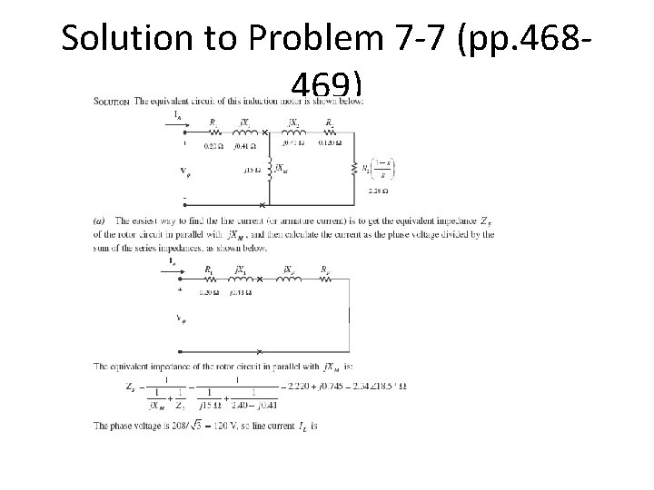 Solution to Problem 7 -7 (pp. 468469) 