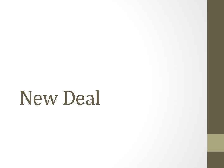 New Deal 