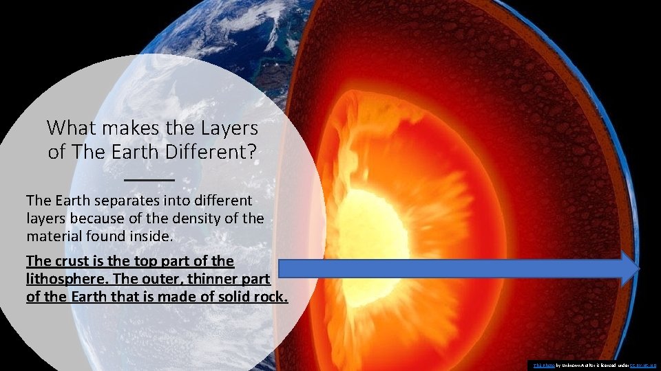 What makes the Layers of The Earth Different? The Earth separates into different layers
