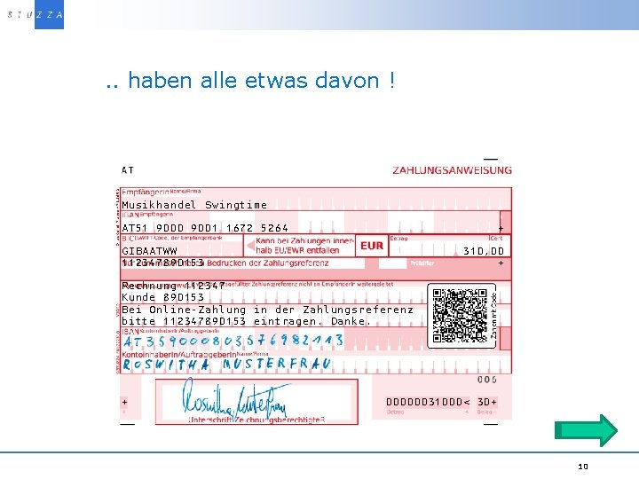 Vortragstitelprojekt Zahlungsanweisung Richtig Produzieren Richtig  Personalisieren Ein Leitfaden