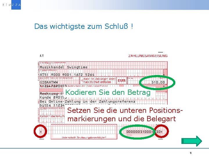 Vortragstitel/Projekt Druckerei Name FN 12345 Das wichtigste zum Schluß ! Musikhandel Swingtime AT 51