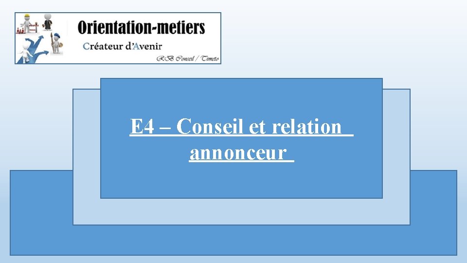 E 4 – Conseil et relation annonceur 