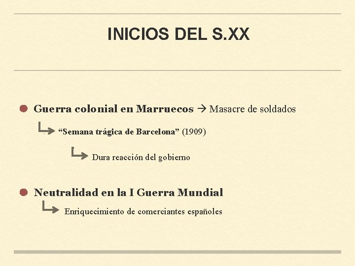 INICIOS DEL S. XX - Guerra colonial en Marruecos Masacre de soldados - “Semana