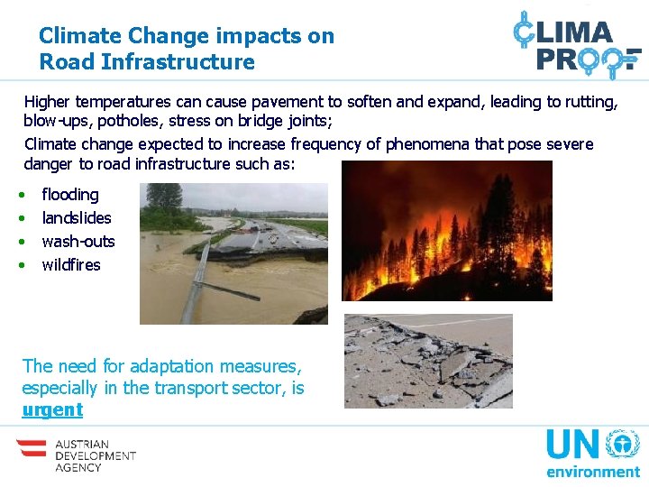 Enhancing Environmental Performance and Climate Proofing of Infrastructure