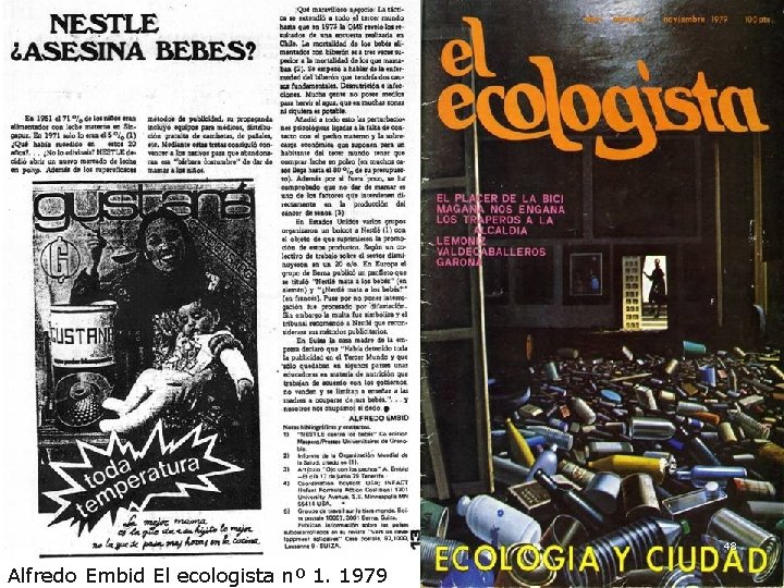 48 Alfredo Embid El ecologista nº 1. 1979 48 Alfredo Embid El ecologista nº 1. 1979