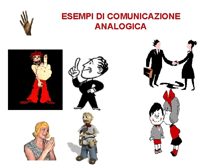 ESEMPI DI COMUNICAZIONE ANALOGICA 