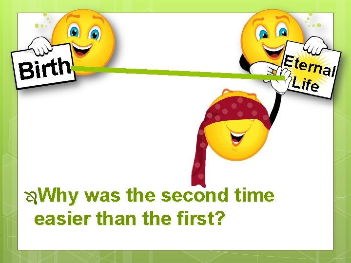 Birth ÔWhy was the second time easier than the first? Etern al Life 