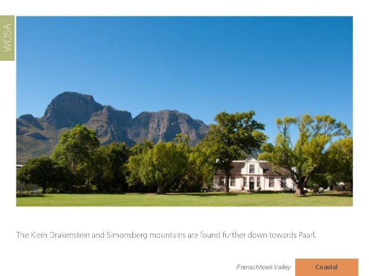 Franschhoek Valley Coastal 
