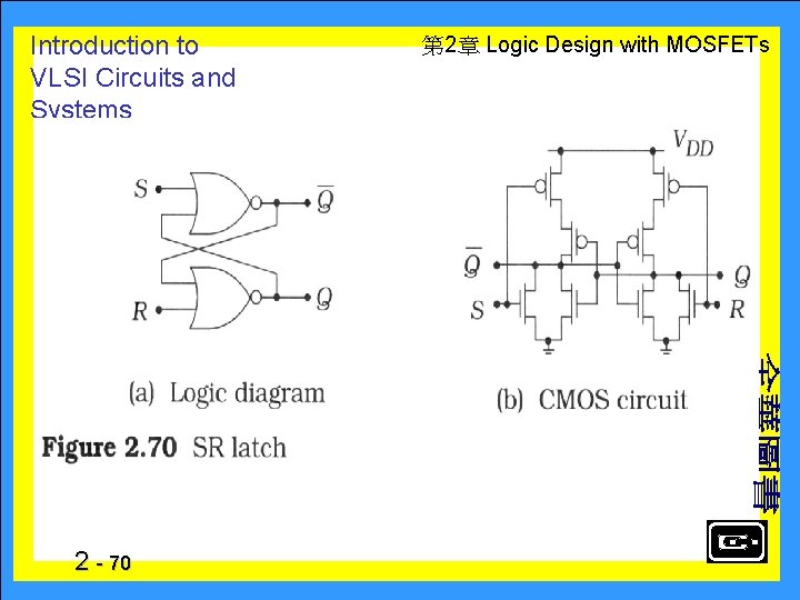 Introduction to VLSI Circuits and Systems 2 - 70 　 第 2章 Logic Design