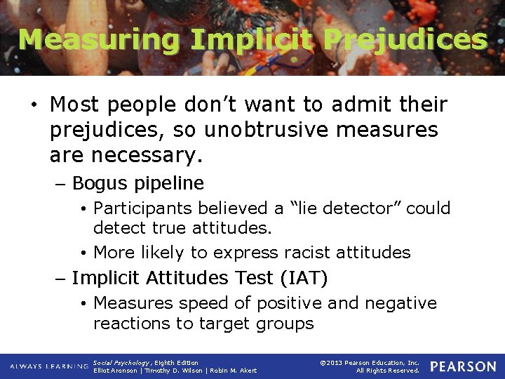 Measuring Implicit Prejudices • Most people don’t want to admit their prejudices, so unobtrusive
