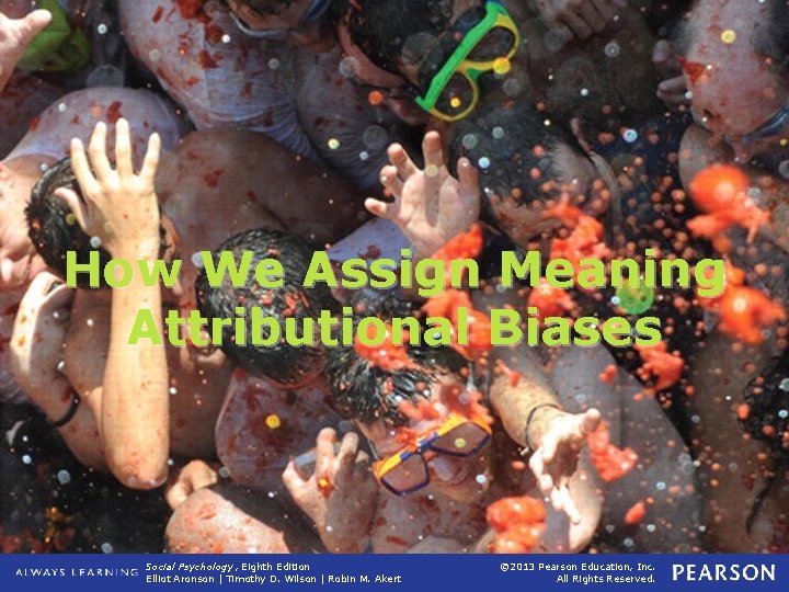 How We Assign Meaning Attributional Biases Social Psychology, Eighth Edition Elliot Aronson | Timothy