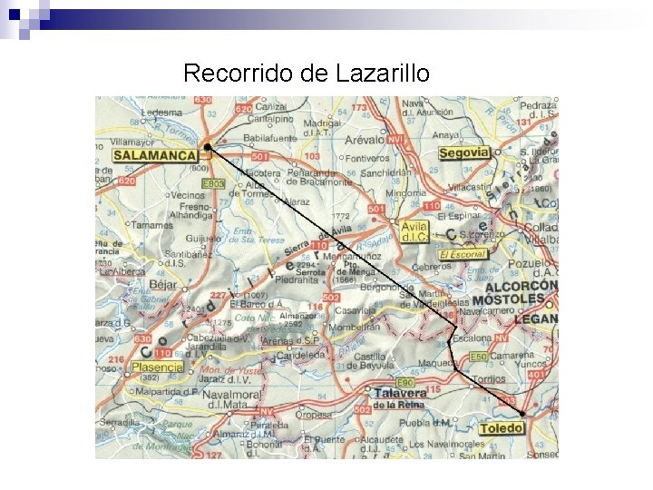  Recorrido de Lazarillo 