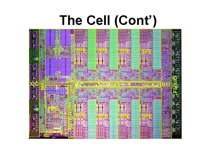 The Cell (Cont’) Was taught for the first time in October 2005, 