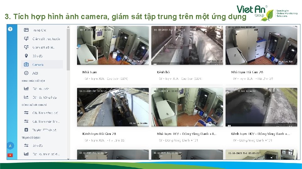 3. Tích hợp hình ảnh camera, giám sát tập trung trên một ứng dụng