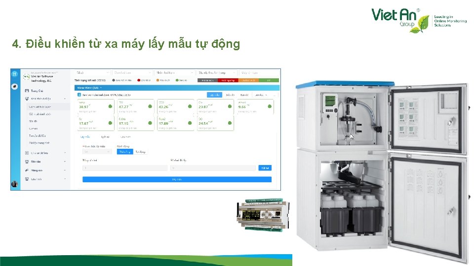 4. Điều khiển từ xa máy lấy mẫu tự động 