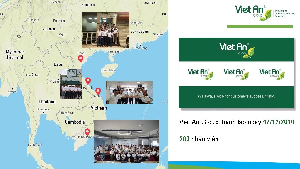Ha Tinh Việt An Group thành lập ngày 17/12/2010 200 nhân viên 