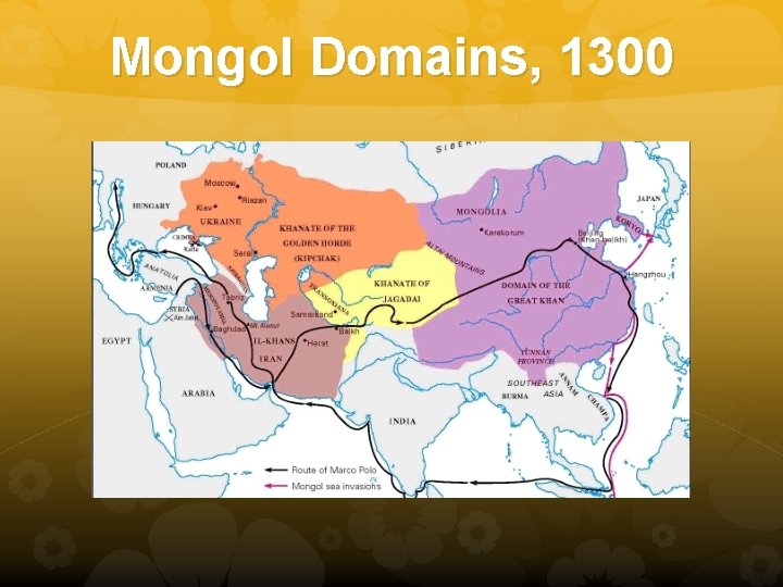 Mongol Domains, 1300 