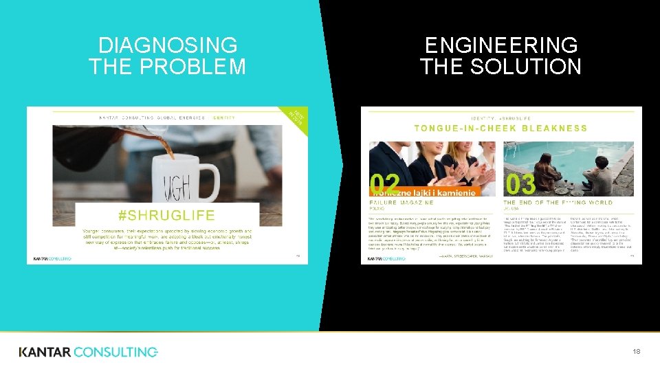 DIAGNOSING THE PROBLEM ENGINEERING THE SOLUTION 18 