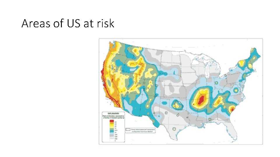 Areas of US at risk 
