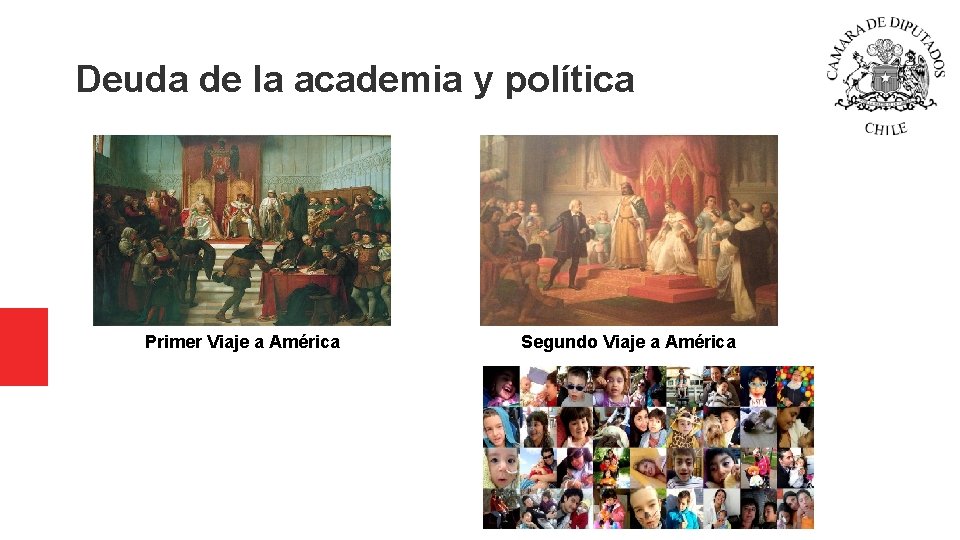 Deuda de la academia y política Primer Viaje a América Segundo Viaje a América Deuda de la academia y política Primer Viaje a América Segundo Viaje a América