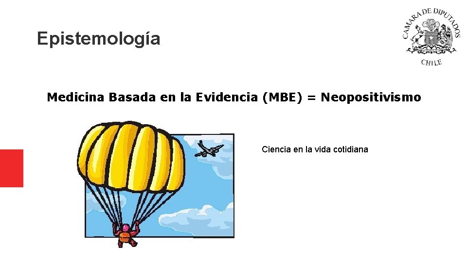 Epistemología Medicina Basada en la Evidencia (MBE) = Neopositivismo Ciencia en la vida cotidiana Epistemología Medicina Basada en la Evidencia (MBE) = Neopositivismo Ciencia en la vida cotidiana