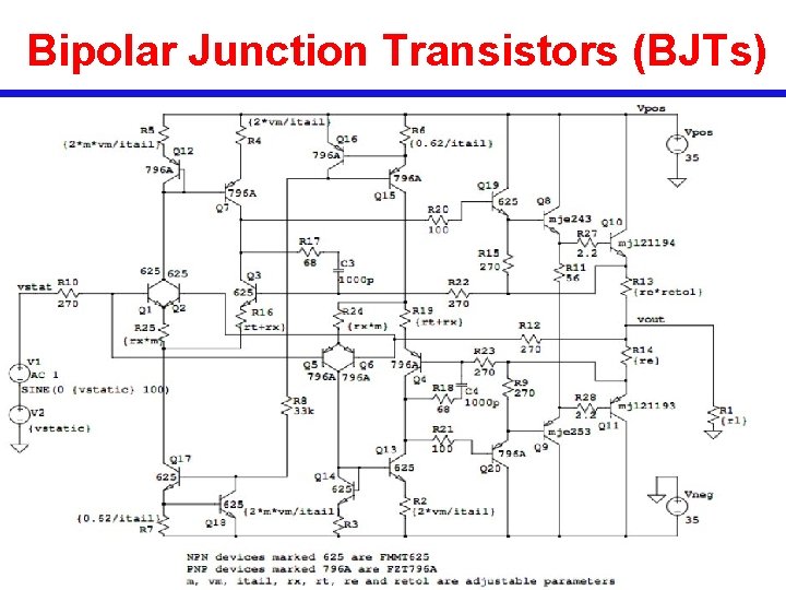 Bipolar Junction Transistors (BJTs) 