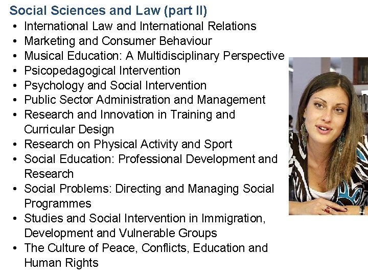 Social Sciences and Law (part II) • • • International Law and International Relations