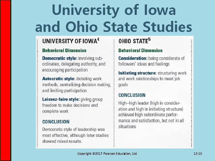 University of Iowa and Ohio State Studies Copyright © 2017 Pearson Education, Ltd. 12