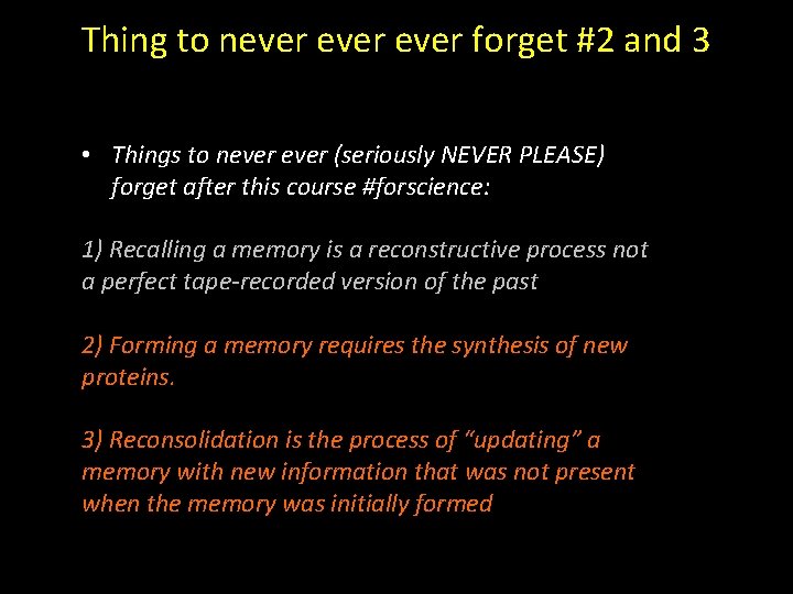 Thing to never forget #2 and 3 • Things to never (seriously NEVER PLEASE)