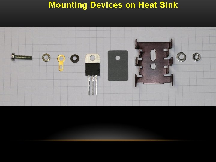 Mounting Devices on Heat Sink 