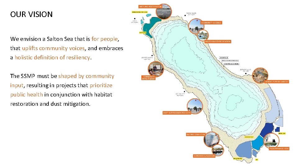 OUR VISION We envision a Salton Sea that is for people, that uplifts community