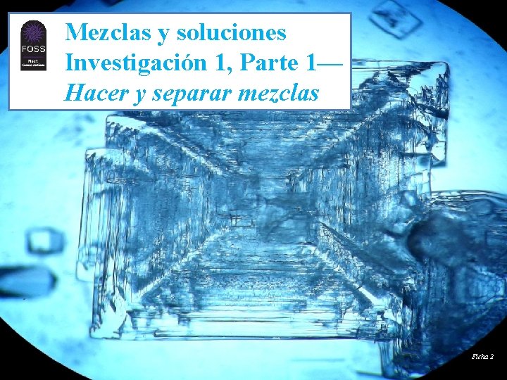 TM Mezclas y soluciones Investigación 1, Parte 1— Hacer y separar mezclas Ficha 2