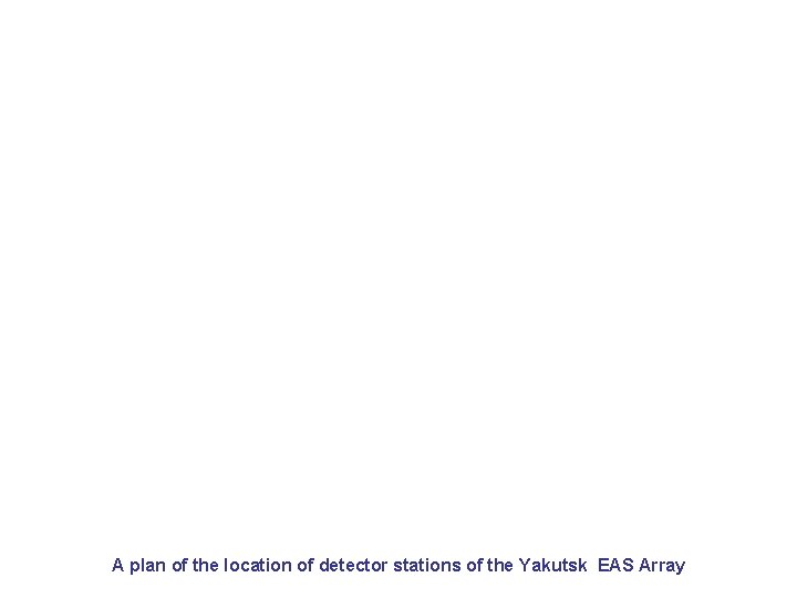 A plan of the location of detector stations of the Yakutsk EAS Array 