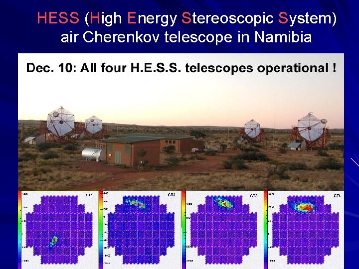 HESS (High Energy Stereoscopic System) air Cherenkov telescope in Namibia 