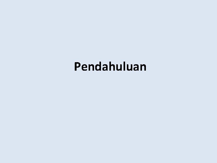 Pendahuluan 