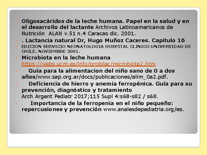 Nutricin del lactante y el nio en perodo