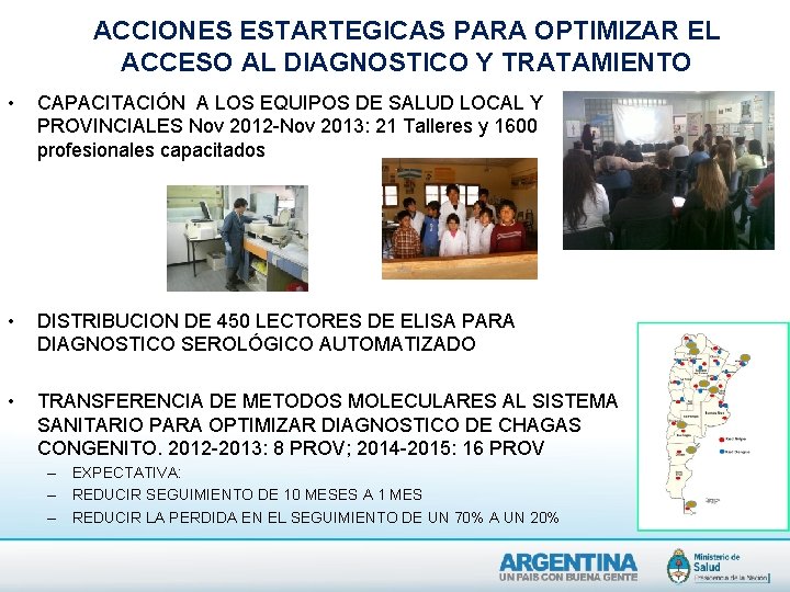 ACCIONES ESTARTEGICAS PARA OPTIMIZAR EL ACCESO AL DIAGNOSTICO Y TRATAMIENTO • CAPACITACIÓN A LOS ACCIONES ESTARTEGICAS PARA OPTIMIZAR EL ACCESO AL DIAGNOSTICO Y TRATAMIENTO • CAPACITACIÓN A LOS
