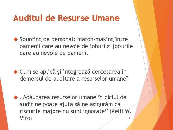 Auditul de Resurse Umane Sourcing de personal: match-making între oamenii care au nevoie de