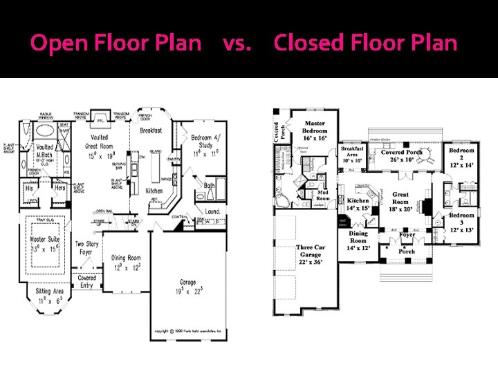 Open Floor Plan vs. Closed Floor Plan 